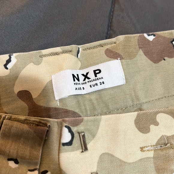 Nena and Pasadena - Beige Camo Cargo Pants - Picture 4 of 6